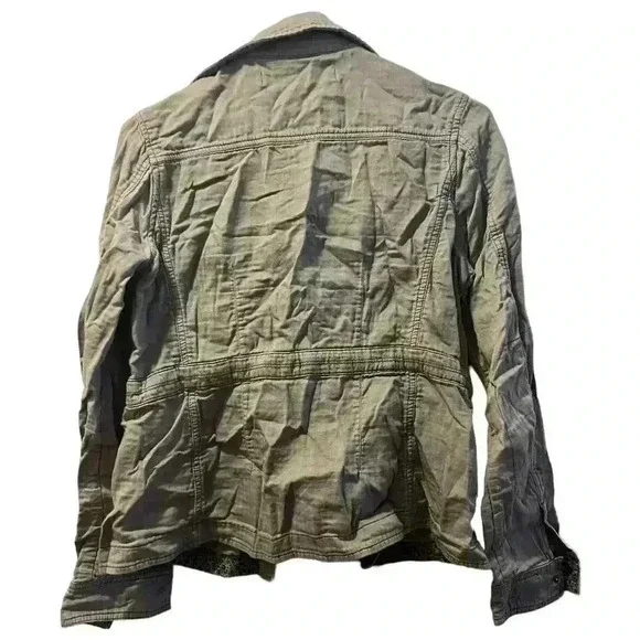 Daughters of the Liberation Olive Canvas Military Jacket Size Small - Picture 5 of 6